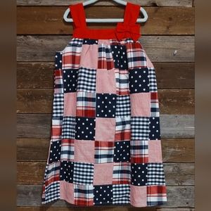 Gymboree American Cutie Madras Plaid Lined Dress NWT Sz.7